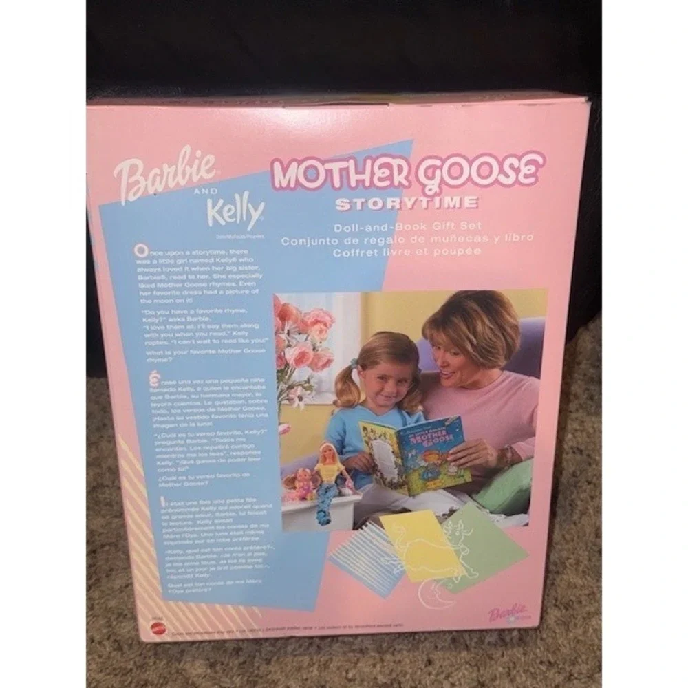 Barbie and Kelly Mother Goose Storytime Doll and Book Gift Set New in Box